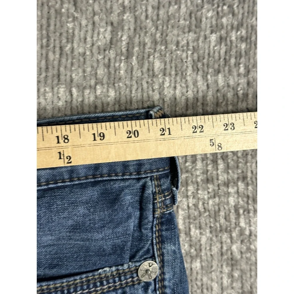 True Religion Jeans Men 42x34 Ricky Big QT Dark Wash Y2K Stitched Denim